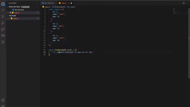 Array.find() in javascript смотреть онлайн
