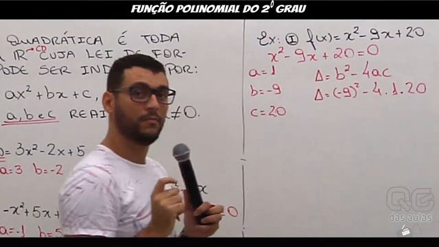 Matemática: Função Polinomial do 2º GRAU 1/4 - Professor Roberto Wesley смотреть онлайн