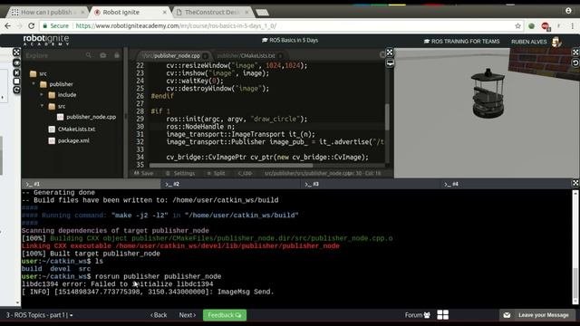 [ROS Q&A] 086 - How can I publish OpenCv Mat image and see it on RViz смотреть онлайн