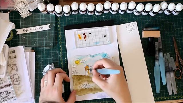 МК Открыточка в стиле КАС с котиком смотреть онлайн