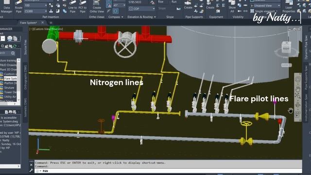 Modelling a Ground Air Assisted Flare system with AutoCAD Plant 3D смотреть онлайн