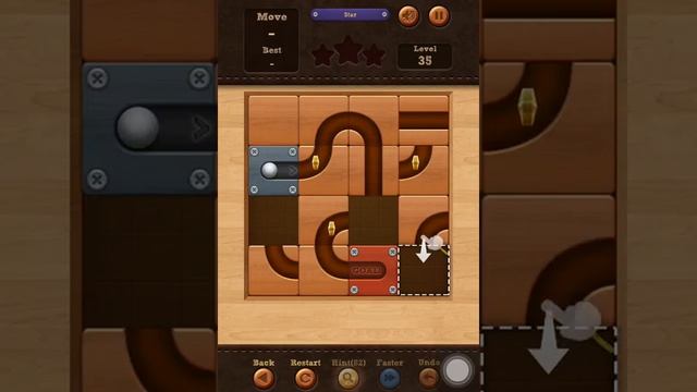Roll the Ball slide puzzle Star Level 35 Solution смотреть онлайн