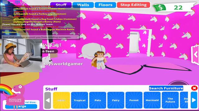 PLAYING ROBLOX PRINCESS TYCOON and FURNITURE ADOPT ME смотреть онлайн