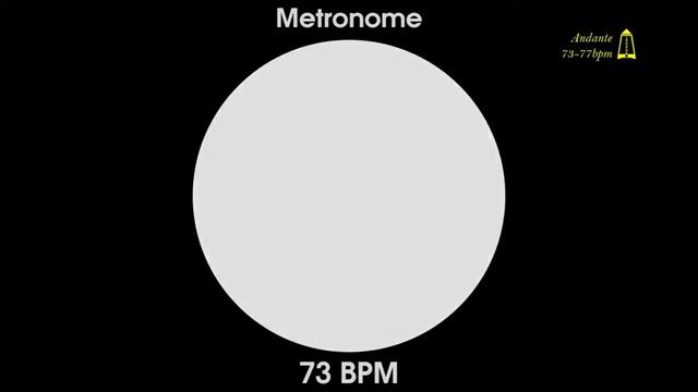 73 BPM Metronome - Andante - 1080p - TICK and FLASH, Digital, Beats per Minute смотреть онлайн
