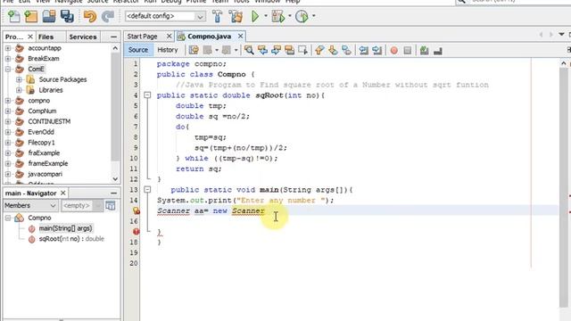 Java Program to Find square root of a Number without sqrt funtion смотреть онлайн