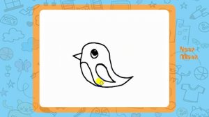 Как нарисовать птицу.Рисуем птичку.Урок рисования для детей 3-5 лет.Каля Маля