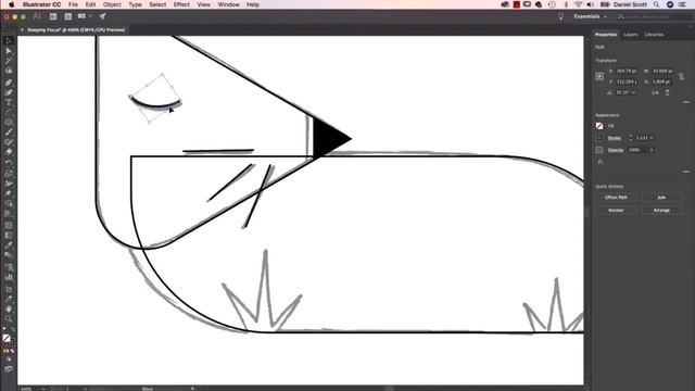 Как рисовать в Illustrator с помощью фигур и линий — Adobe Illustrator 2018