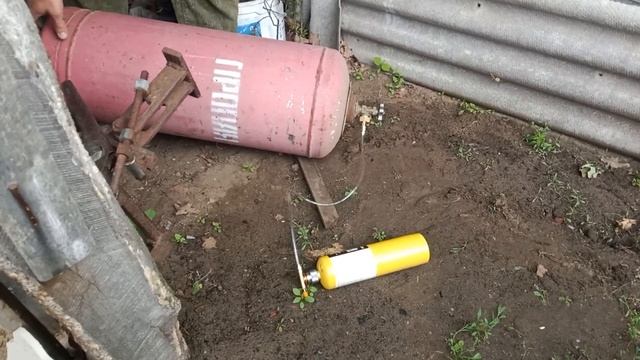 Перезаправка баллона MAPP газа пропаном смотреть онлайн