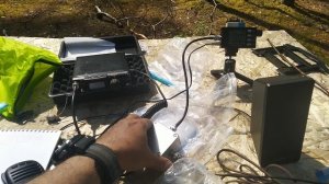 Yaesu FT-818 и приёмник Белка