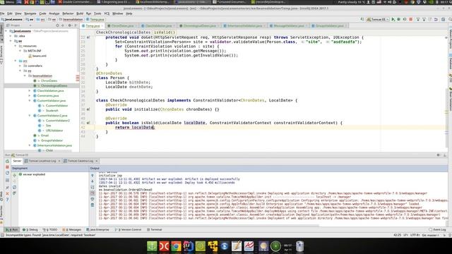 Java EE 67: Bean Validation 5: Валидация классов смотреть онлайн