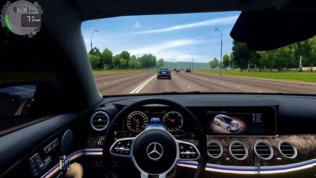 Mercedes-Benz E400d - City Car Driving смотреть онлайн