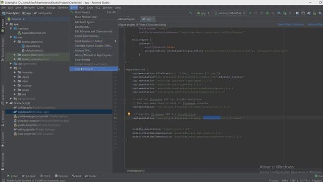 Implementação do Firebase Crashlytics Android смотреть онлайн