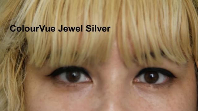 Как выглядят цветные линзы ColourVue Jewel на карих глазах