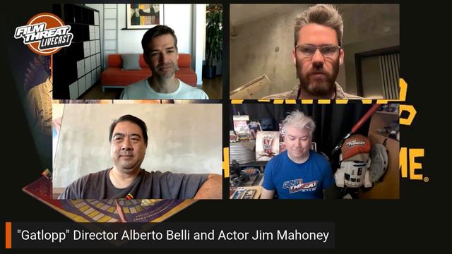 GATLOPP WITH ALBERTO BELLI & JIM MAHONEY | Film Threat Podcast Live | Director & Actor Interview смотреть онлайн
