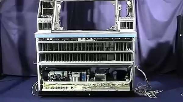 RCA TR-70 Quadruplex videotape deck animation