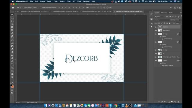 How to Design Vintage Looking Business Card in Photoshop CC 2019 | Tutorial | Front Side смотреть онлайн