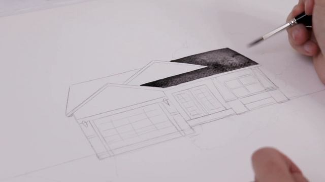 Watercolor Home Portraits | Illustrating + Painting Houses смотреть онлайн