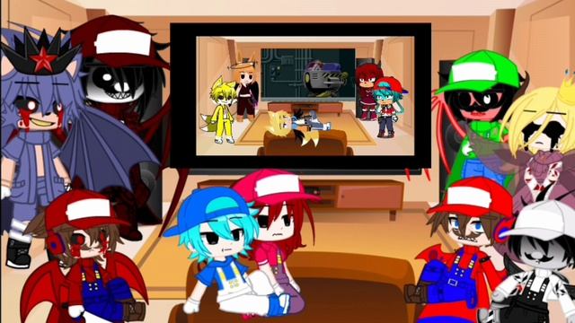 Mario Madness + Lord x react to Characters react to Lord x vs Mx Part 3 || FreshgachaYT || смотреть онлайн