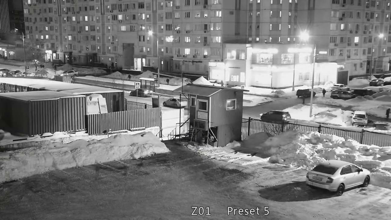 BEWARD SV2215 R36P2, запись с камеры, ночь, тур PTZ