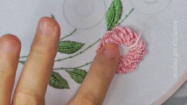 Bouquet three flowers | Dimensional Stitches | Amazing Embroidery смотреть онлайн