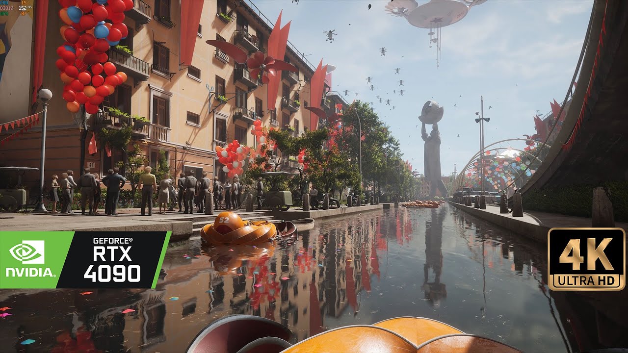 [4K] Геймплей Atomic Heart на RTX 4090 с DLSS 3 и трассировкой лучей смотреть онлайн