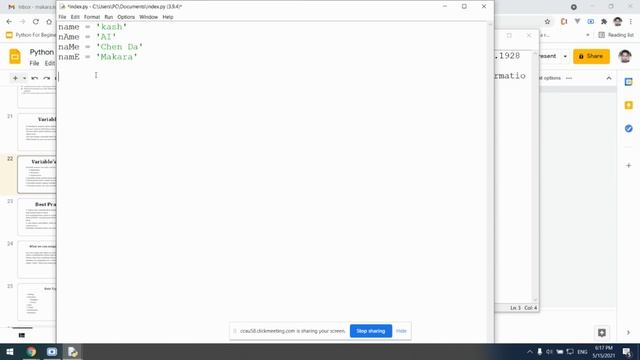 Python L1 5:30PM May 15 смотреть онлайн