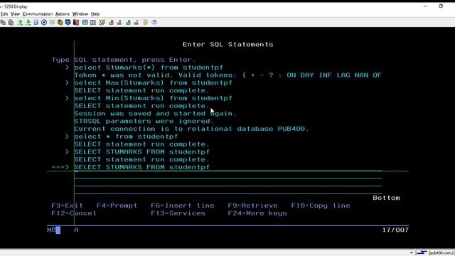 IBMi (AS400) - DB2 SQL Aggregate function Min & Max | DB2 SQL in Hindi | rpgle programming in hind смотреть онлайн