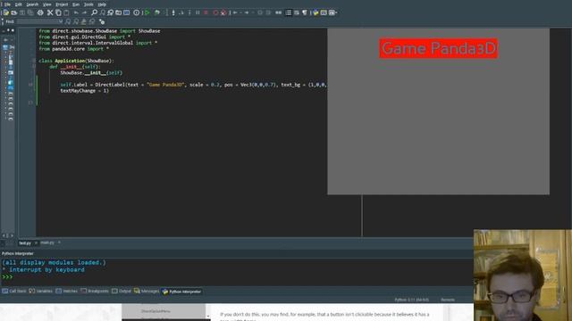 GUI в Panda3D  Урок 7