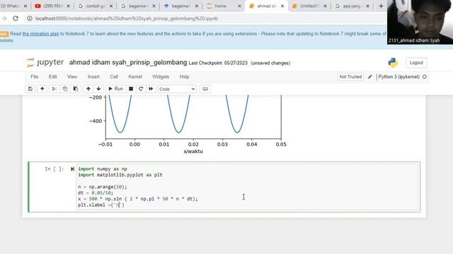 Mengubah Signal CT menjadi DT dengan python смотреть онлайн