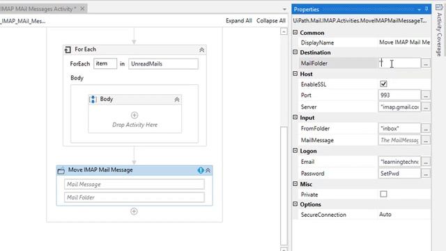UiPath Tutorial Day 66 : How to Move Emails by Using "Move IMAP Mail Message" Activity смотреть онлайн