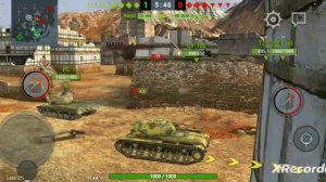 играем на КВ-1С 3 боя в волд оф танкс блитз.