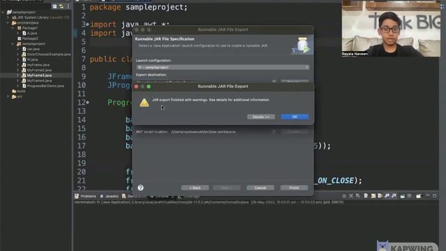 CREATION OF JAR FILE | JAVA PROGRAMMING | RAYALA AARUSH | 12 YEARS OLD смотреть онлайн