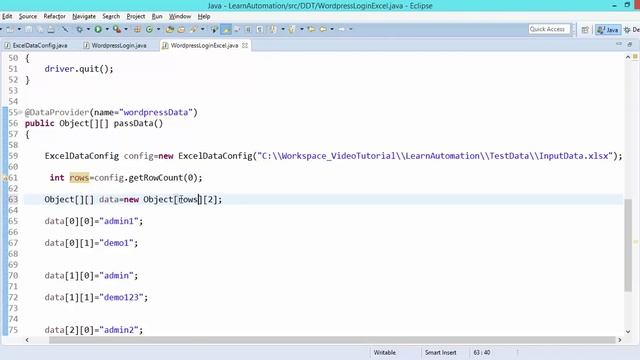Data Driven Framework Excel Based Part 2 Selenium Webdriver смотреть онлайн