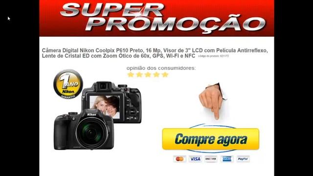 Câmera Digital Nikon Coolpix LCD Com Película Antirreflexo