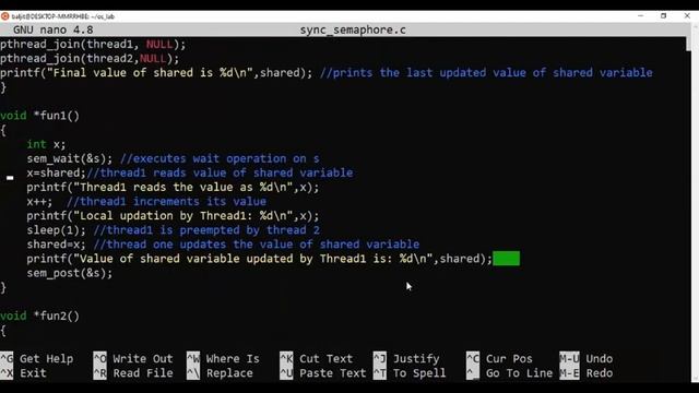 Semaphore Program in C || Process Synchronization смотреть онлайн
