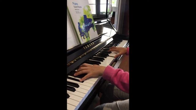Online piano student Victoria performing her own composition смотреть онлайн