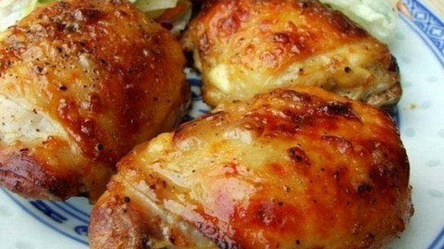 ЗАПЕЧЁННЫЕ КУРИНЫЕ БЁДРЫШКИ. смотреть онлайн