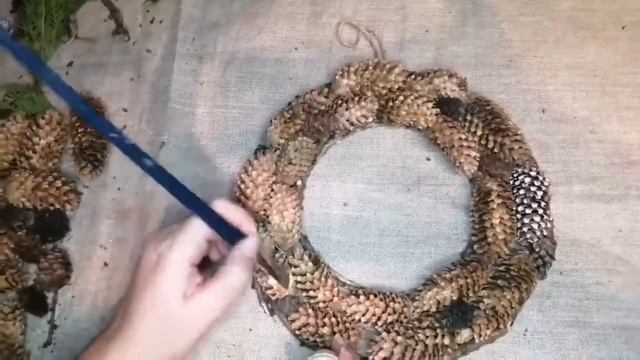 Рождественский венок своими руками смотреть онлайн