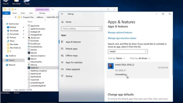 Uninstall IntelliJ IDEA Ultimate 2018 in Windows 10 смотреть онлайн