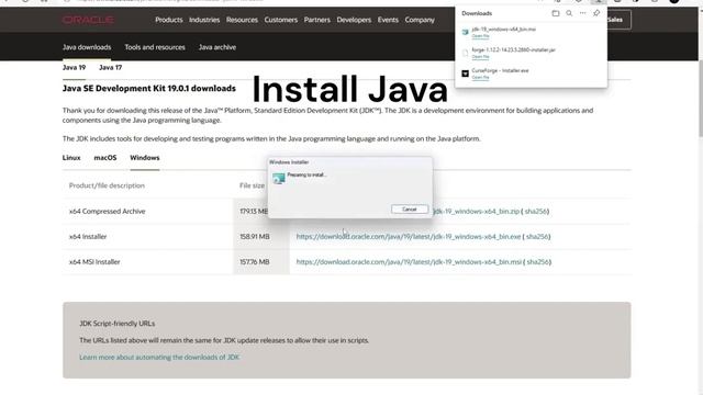 How To Install Minecraft Mods Windows Java Forge & Fabric смотреть онлайн