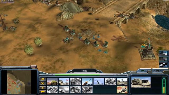 Command & Conquer Generals - Zero Hour - 2 vs 2 Hard Army - part1 смотреть онлайн