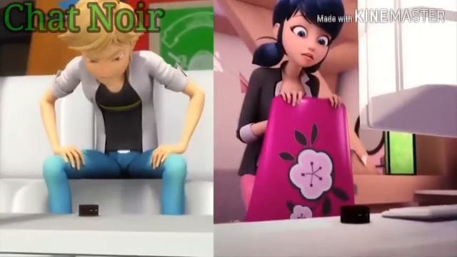 Первая встреча Маринет Дюпен-чен и Адриана Агреста со своими квами Тикки и Плаггом смотреть онлайн