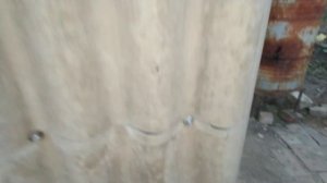 Как сделать летний душ  из подручных средств ( из шифера)