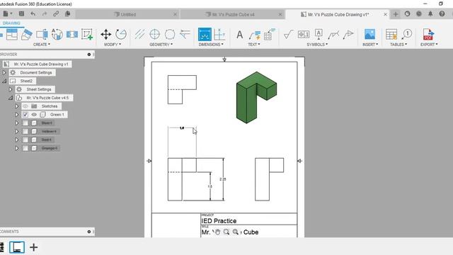 Fusion 360 Multiple Drawing Sheets in one file смотреть онлайн