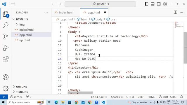 About Pre Tag & Bold Tag IN HTML | GIT Education смотреть онлайн
