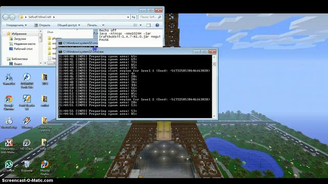 как создать сервер майнкрафт 1.4.7 смотреть онлайн