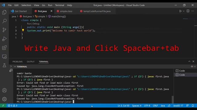 Could not find or load main class. Java program error caused by java.lang.classnotfoundException смотреть онлайн
