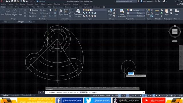 Dibujo en 2D fáciles en autocad Parte 3 (1/3) смотреть онлайн