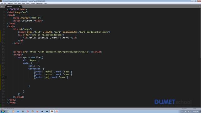 Cara Membuat Fungsi Search dalam Array pada Vue Js смотреть онлайн