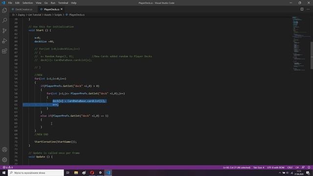 Unity Card Game: Loading Saved Deck C# #43 смотреть онлайн